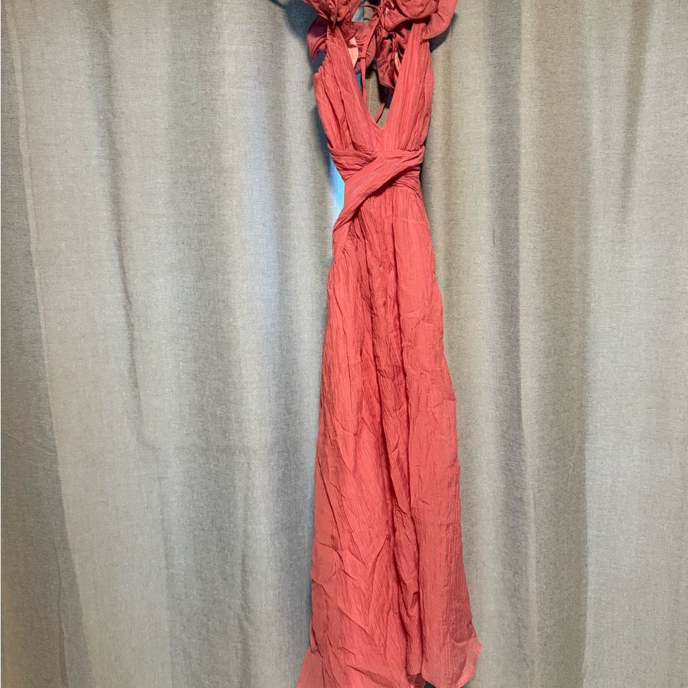 Showpo Pink Backless Maxi Dress